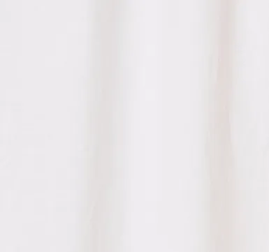 Linen shower curtain in White