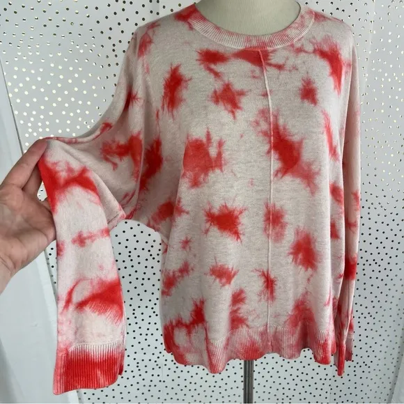 Lisa Todd The Spritz Linen Blend Tie-Dye Crew Neck