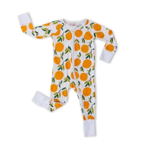 Little Sleepies Clementines Convertible Romper/Sleeper