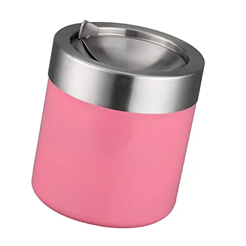 LOOM TREE® Stainless Steel Ashtray Desktop Mini Trash Can Stand Holder Ash Tray Pink Kitchen, Dining & Bar | Bar Tools & Accessories | Other Bar Tools & Accessories