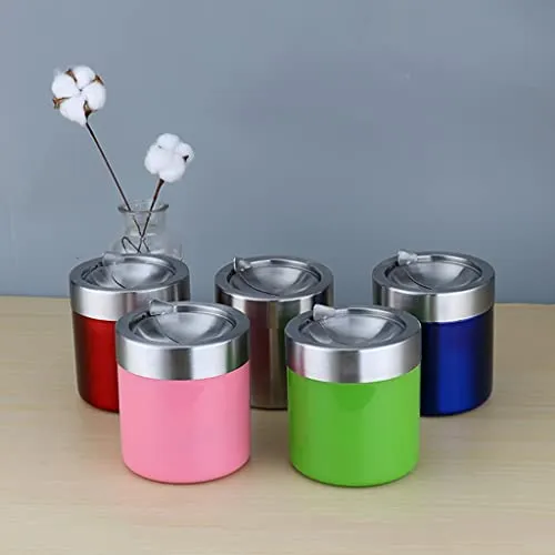 LOOM TREE® Stainless Steel Ashtray Desktop Mini Trash Can Stand Holder Ash Tray Pink Kitchen, Dining & Bar | Bar Tools & Accessories | Other Bar Tools & Accessories