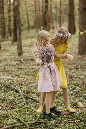 Loose Linen Girls Dress