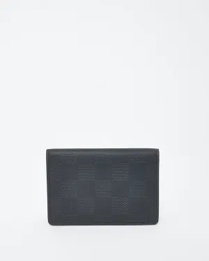 Louis Vuitton Black Leather Damier Infini Pocket Organizer