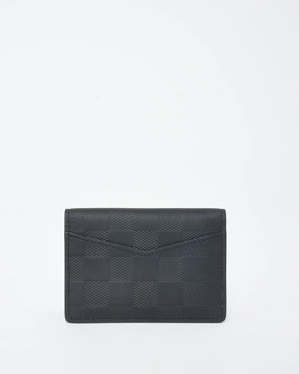 Louis Vuitton Black Leather Damier Infini Pocket Organizer