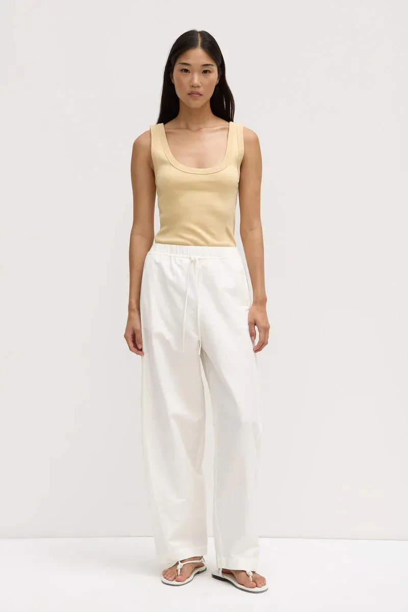 Loxley Cotton Blend Pant -White