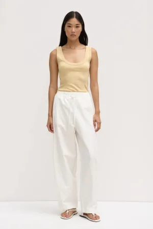 Loxley Cotton Blend Pant -White