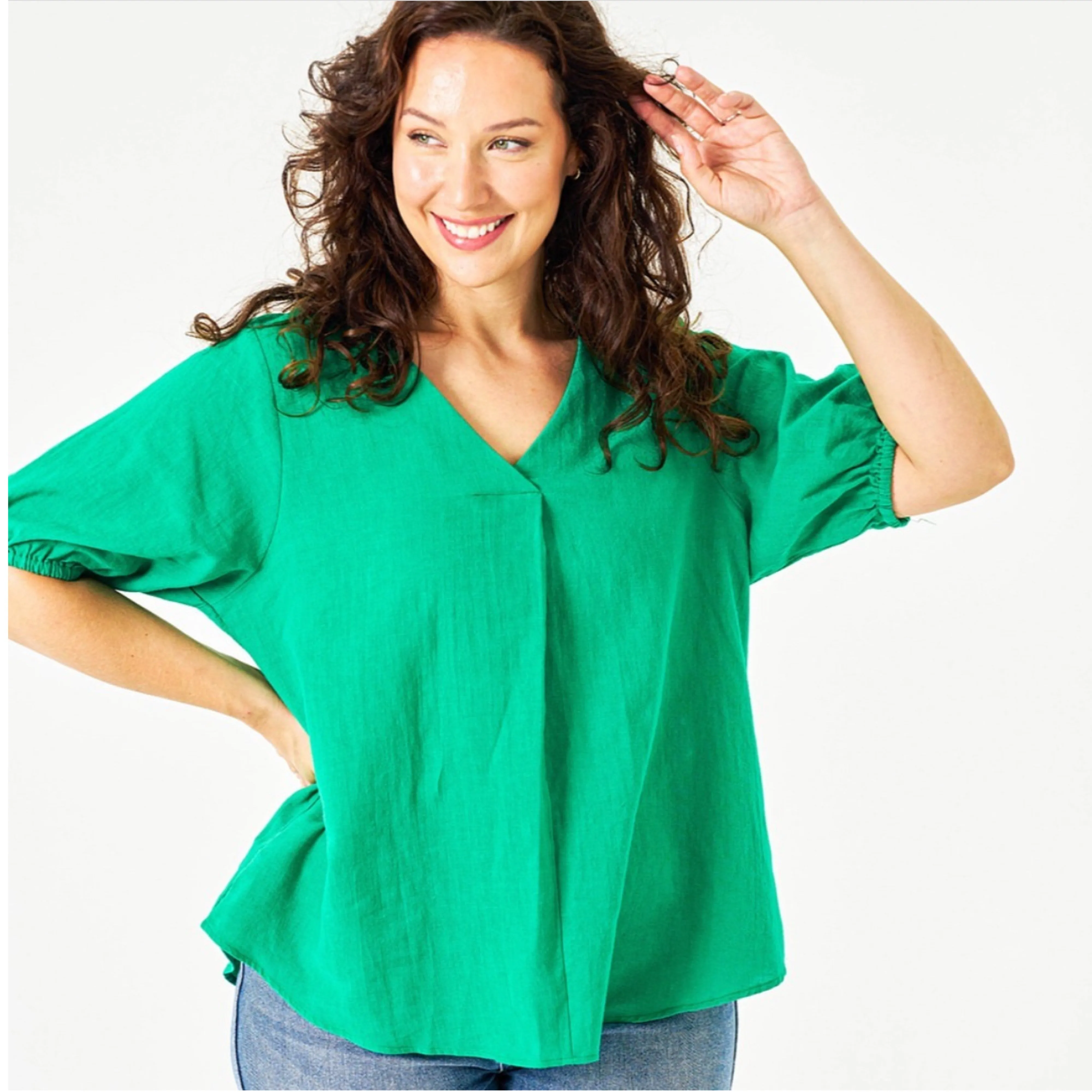 Luna Linen Top