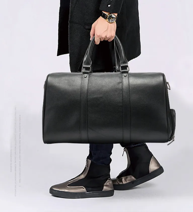 Luxe Leather Weekender: Shoes In, Style Out