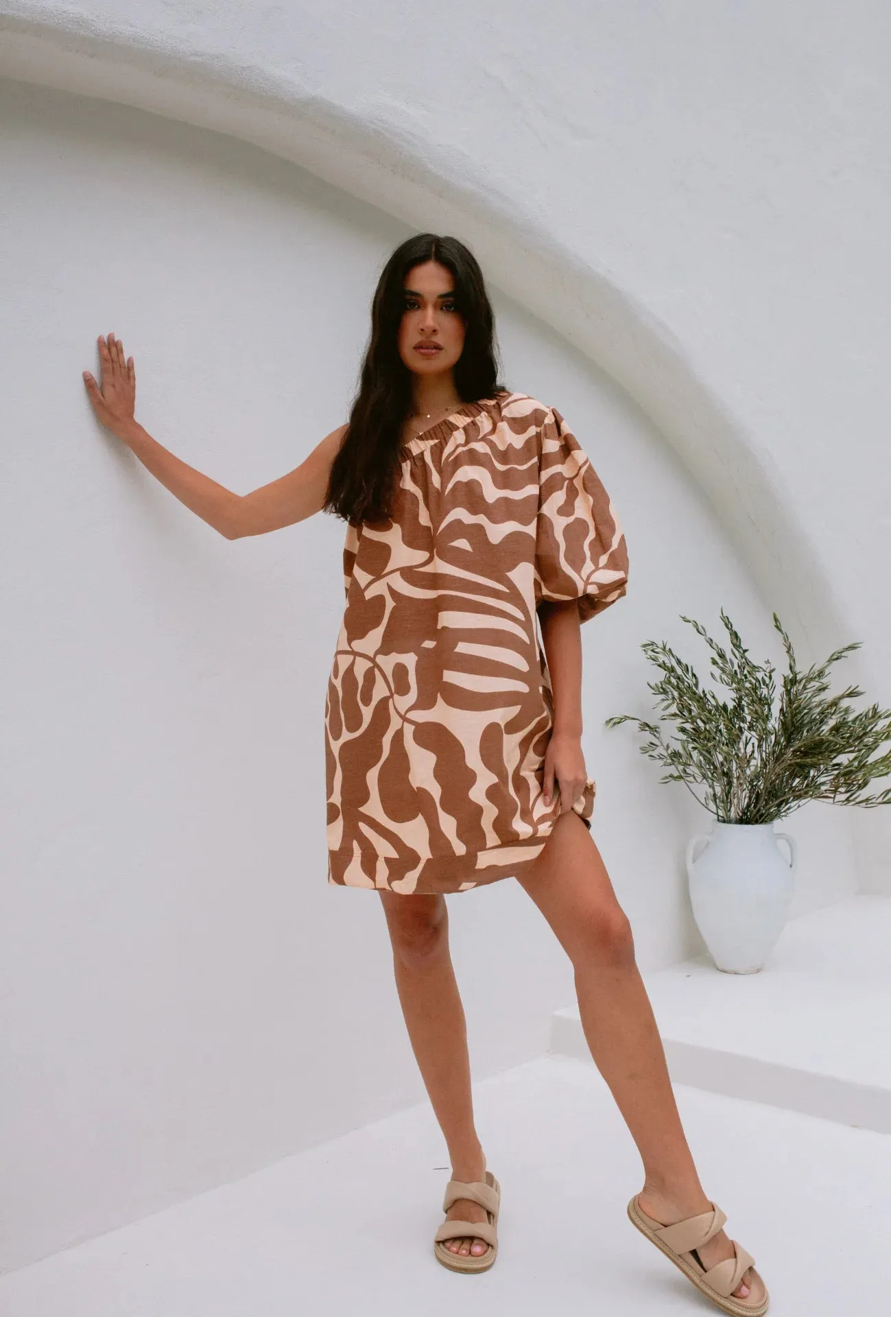 Lydia Mini Dress Sea Fern