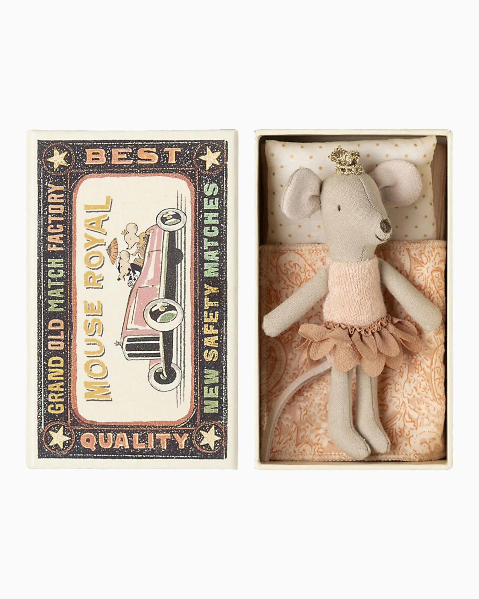 Maileg Princess Mouse Little Sister In Matchbox