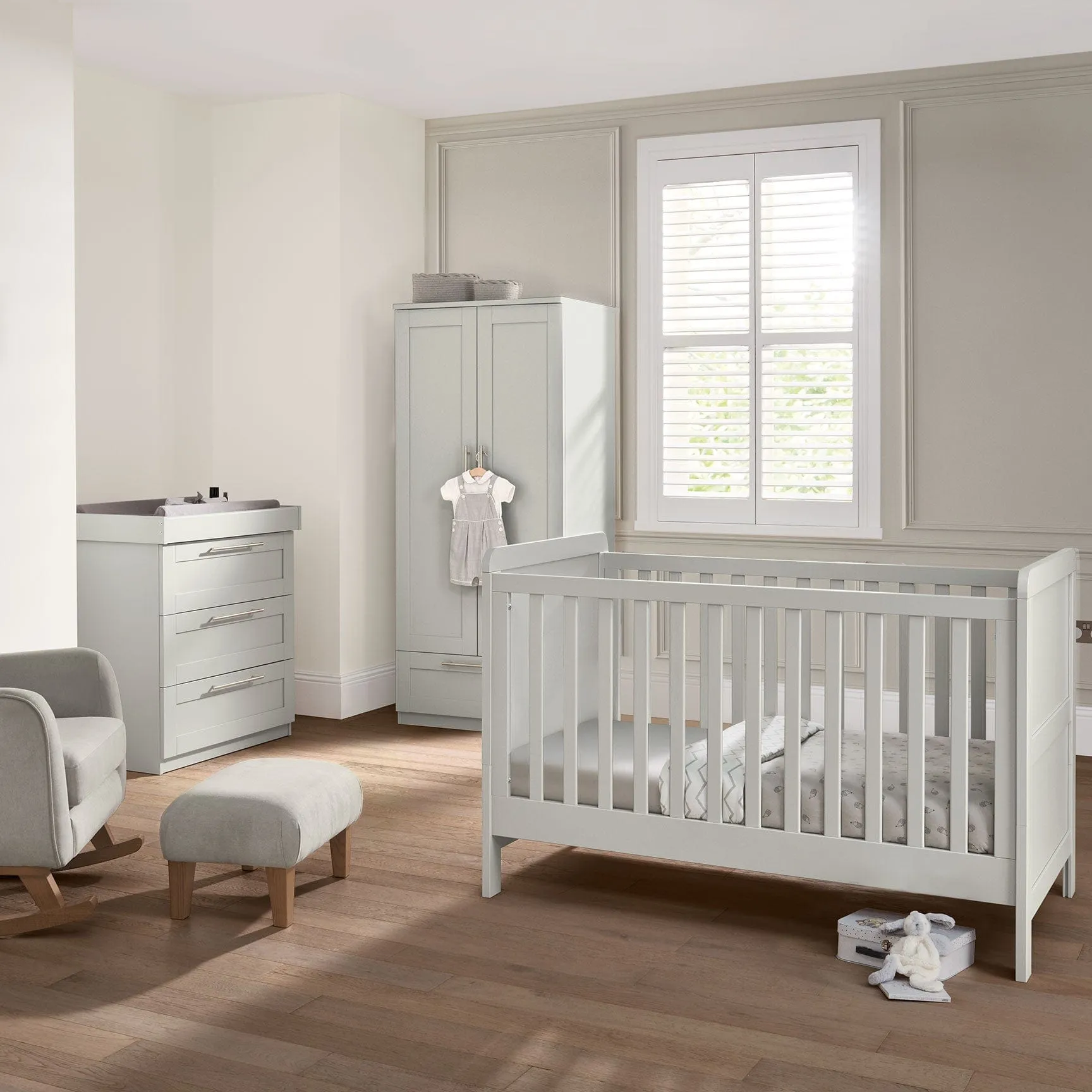 Mamas and Papas Hampden 2 Piece Room Set in Pebble Grey