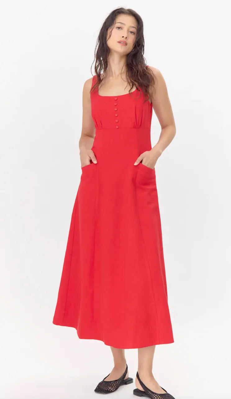 Marjorie Dress-Red