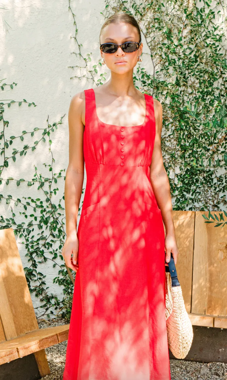 Marjorie Dress-Red