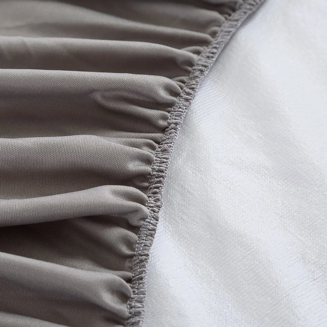 Mattress Protector Fitted Sheet Cover Waterproof Cotton Fibre King Single