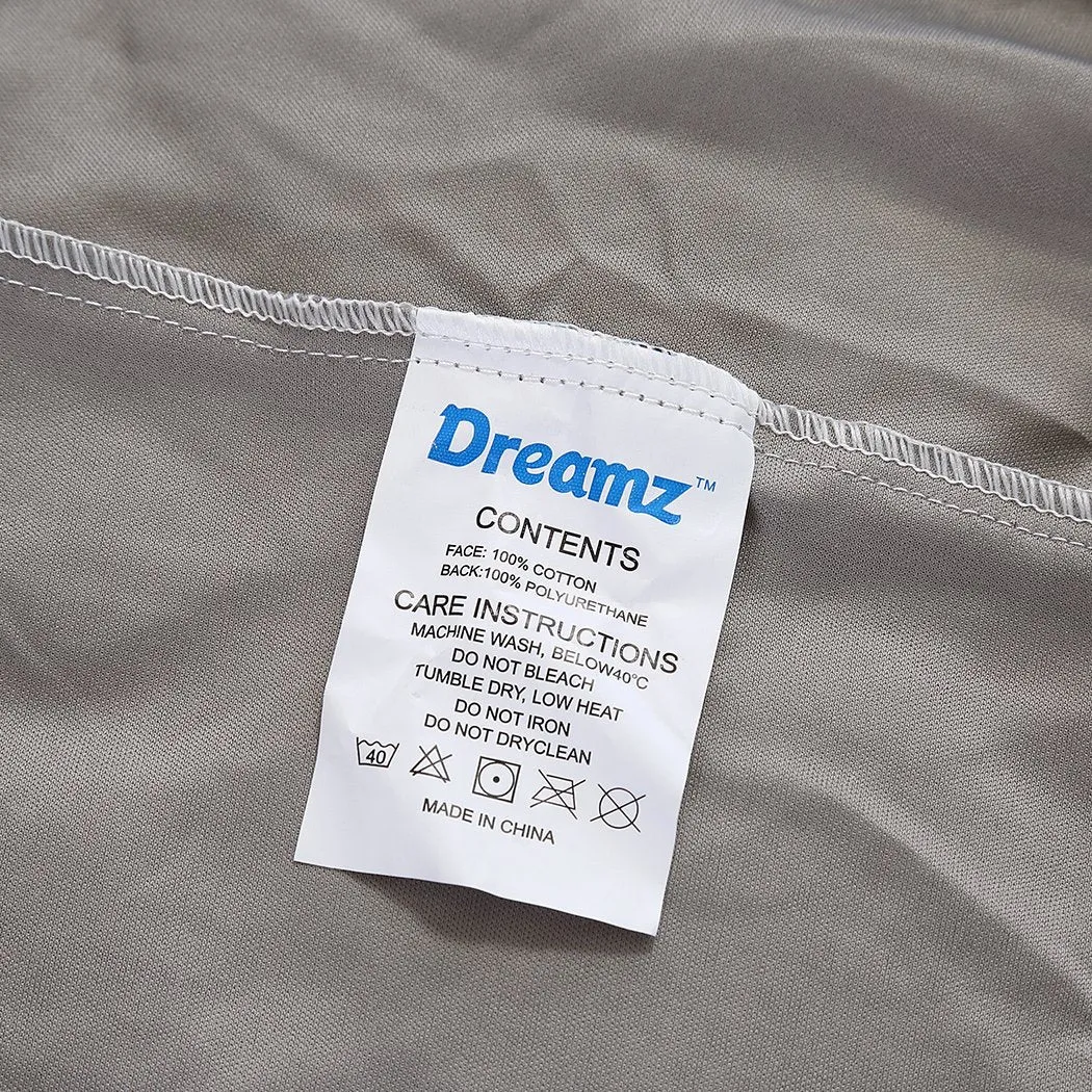 Mattress Protector Fitted Sheet Cover Waterproof Cotton Fibre King Single