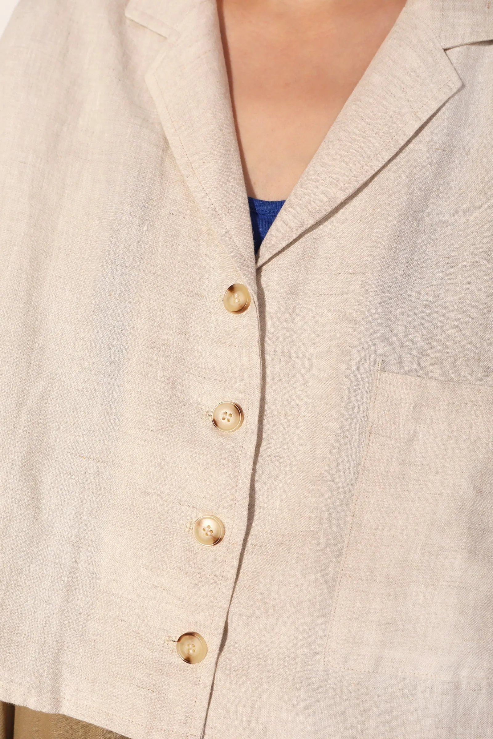 Maxim Linen Shirt Cream