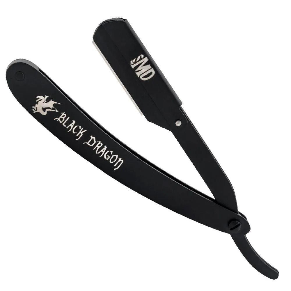 MD Barber Black Dragon Razor-Metal Handle