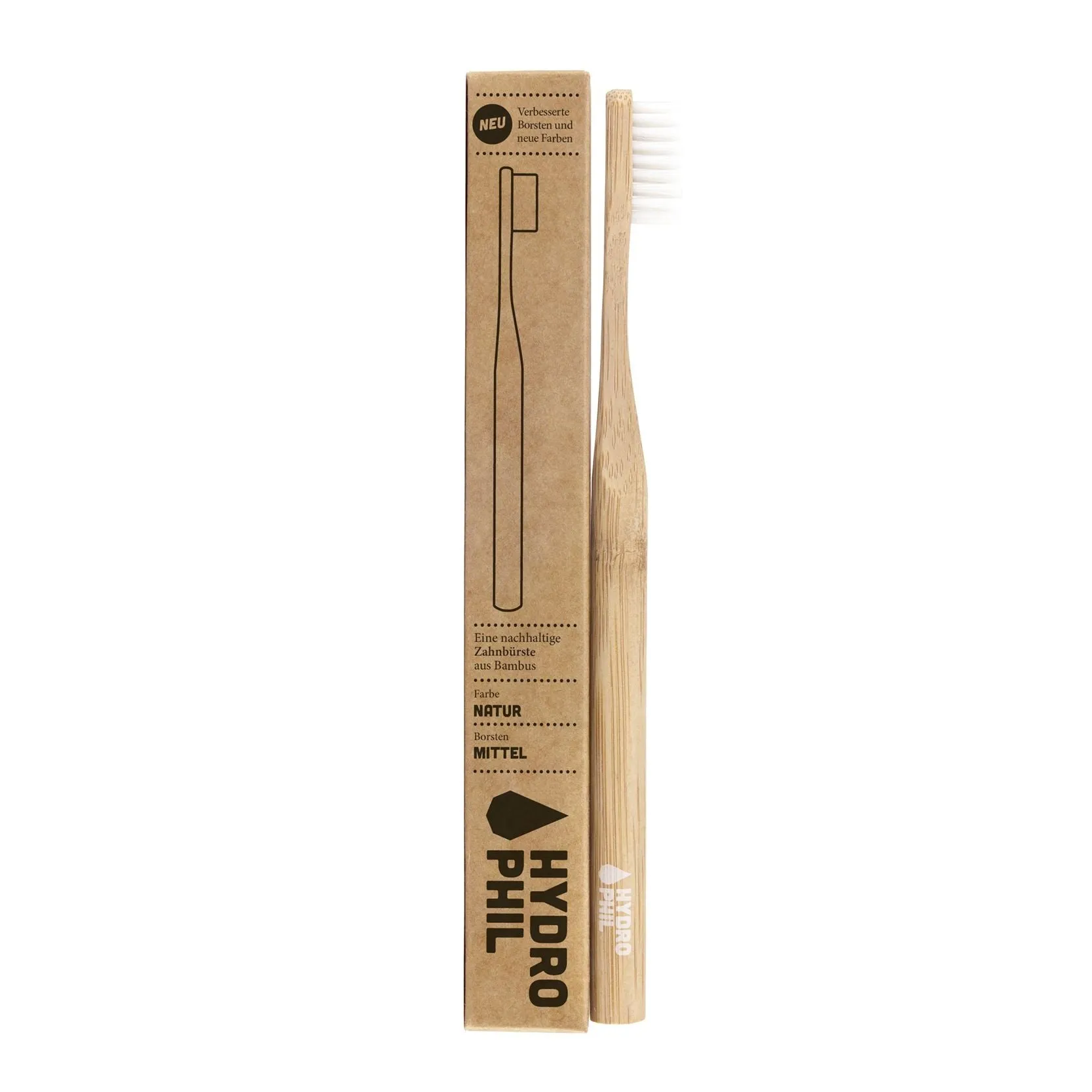 Medium Bristle Bamboo Toothbrush from Hydrophil