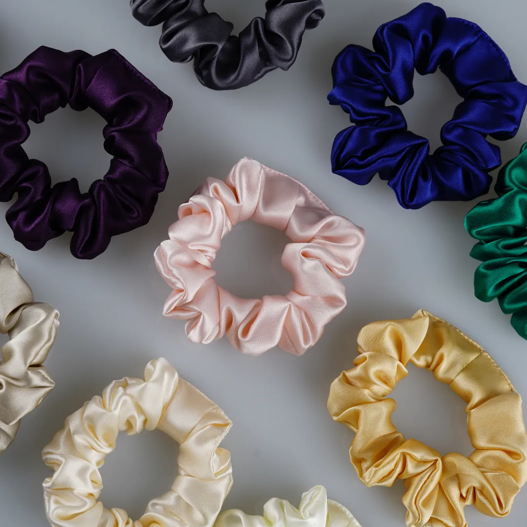 Medium Silk Scrunchie Custom Wholesale