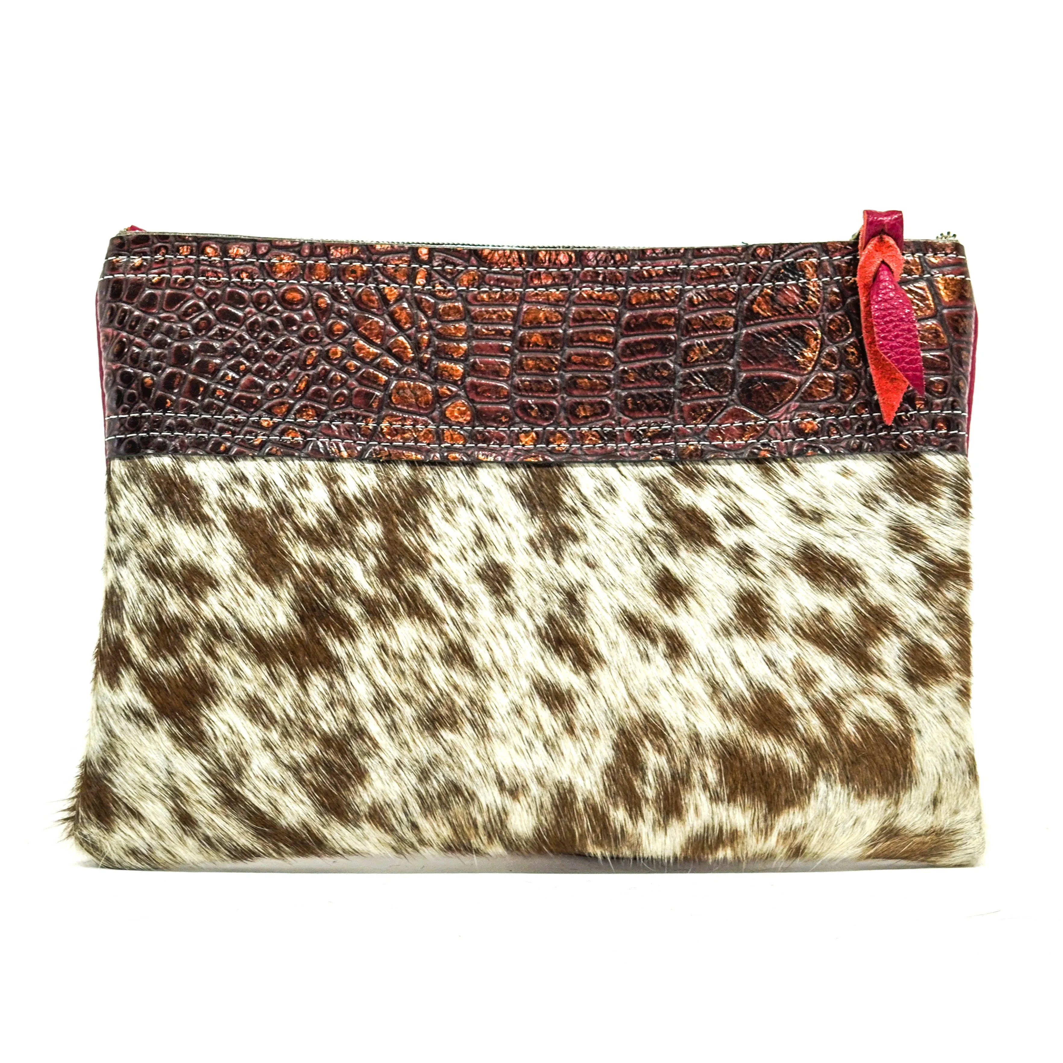 Mega Organizer - Longhorn w/ Burgundy Croc