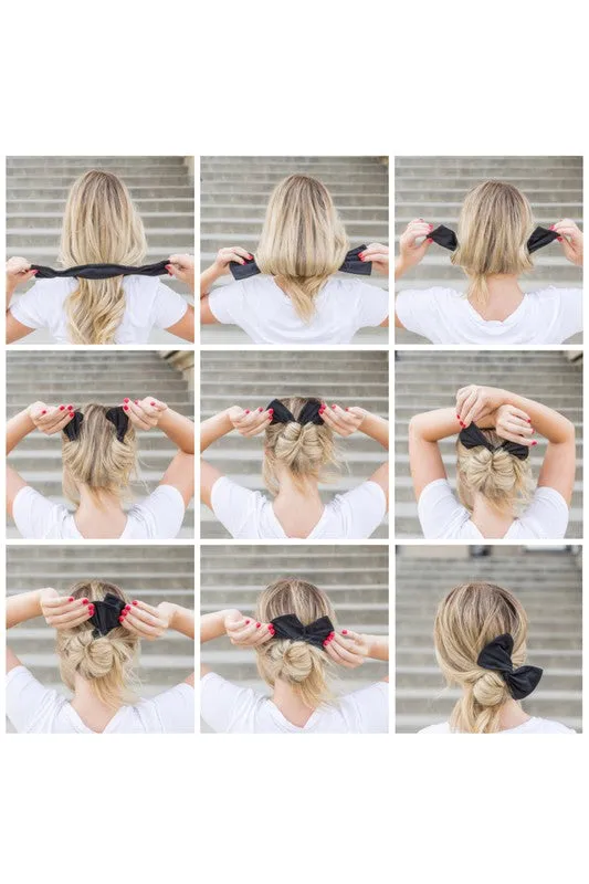 Messy Bun Roll-Up Hair Wrap