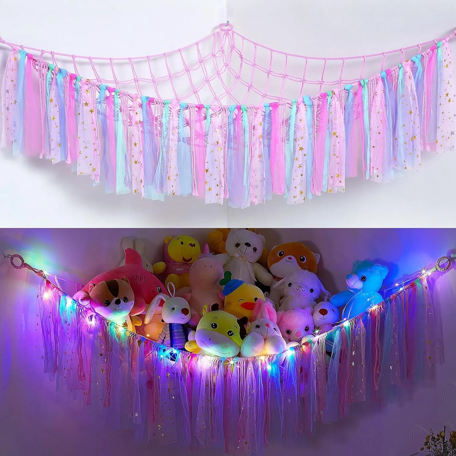 MHJY Toy Hammock Stuffed Animals Storage Net, new, packaging not original