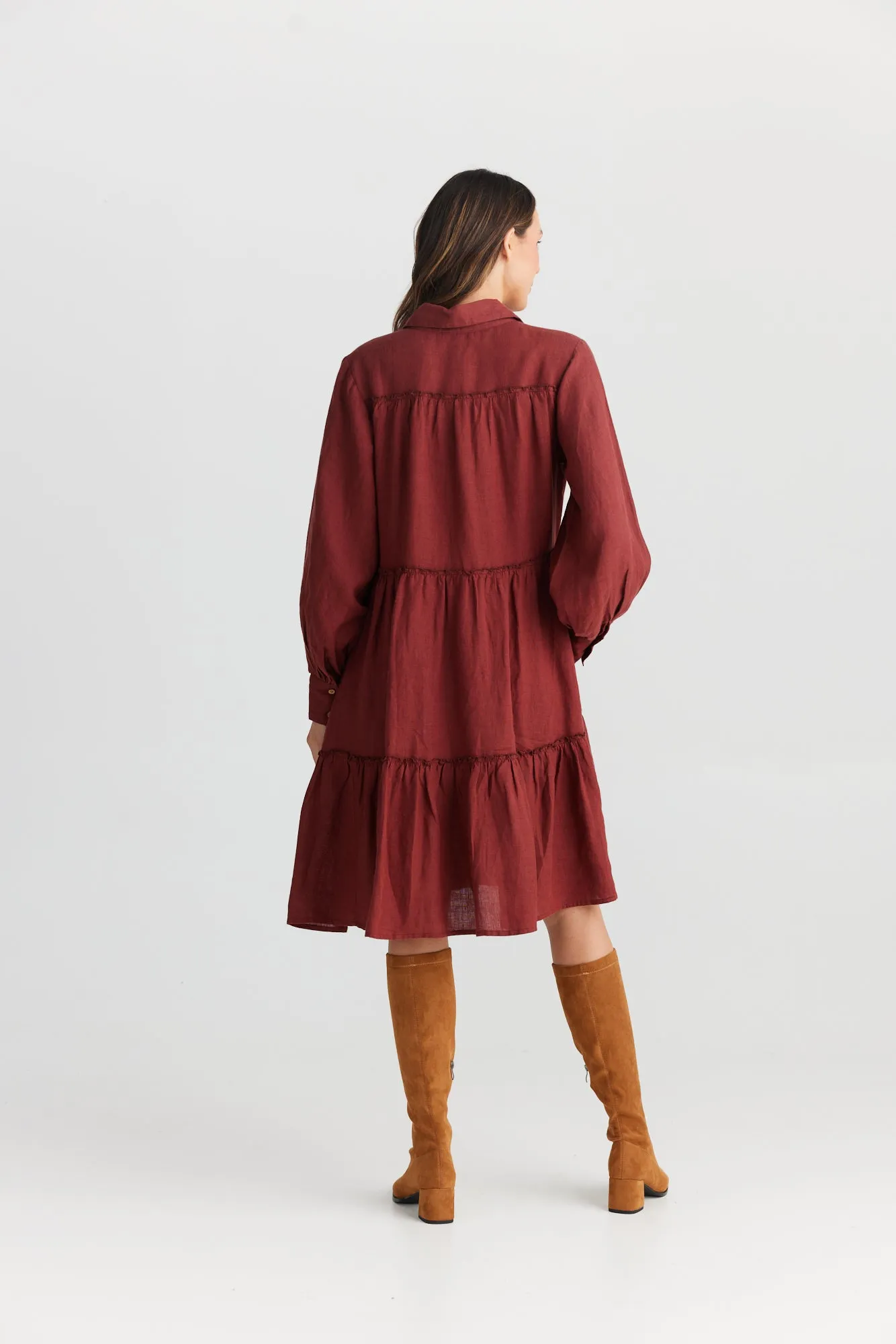 Mia Dress - Wine