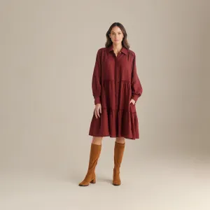 Mia Dress - Wine