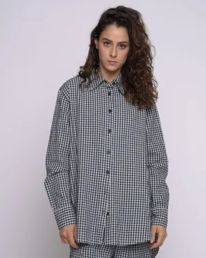 Micro Checker Button-Up Shirt