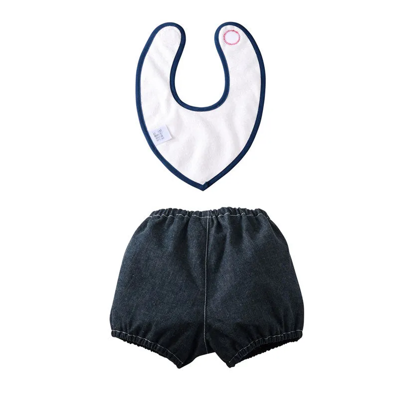 MIKIHOUSE DOUBLE_B HOOD&BIB&BLOOMER SET