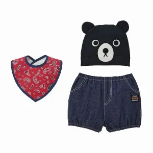 MIKIHOUSE DOUBLE_B HOOD&BIB&BLOOMER SET