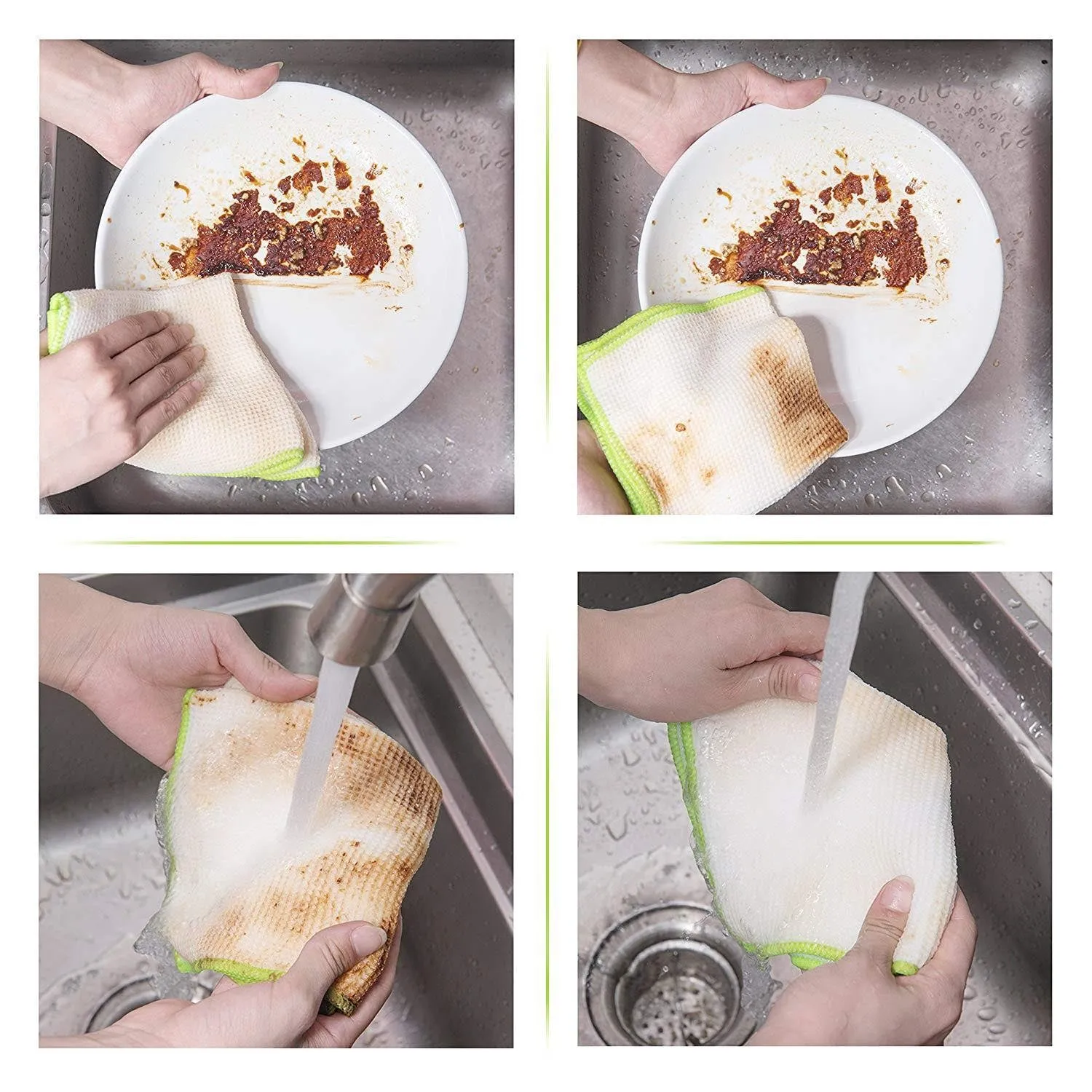 Milan Bamboo Kitchen Dishcloths – Eco-Friendly and Absorbent Kitchen Cloths