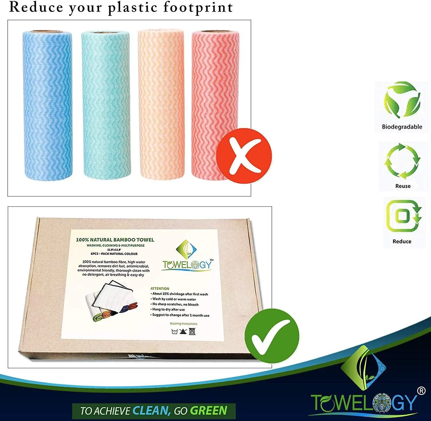 Milan Bamboo Kitchen Dishcloths – Eco-Friendly and Absorbent Kitchen Cloths