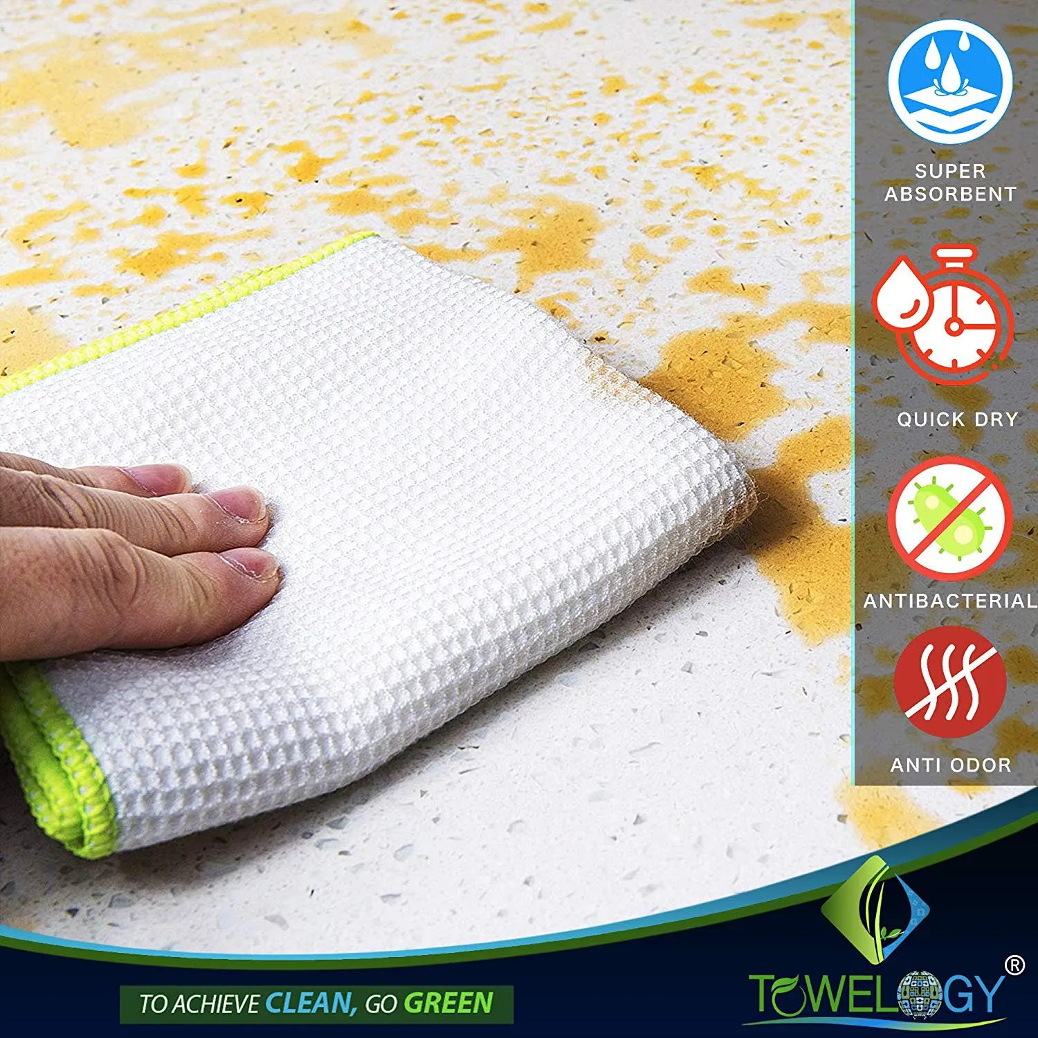 Milan Bamboo Kitchen Dishcloths – Eco-Friendly and Absorbent Kitchen Cloths