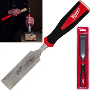Milwaukee Beveled Edge Wood Chisel 32mm 1-1/4" All Metal Core with Striking Cap