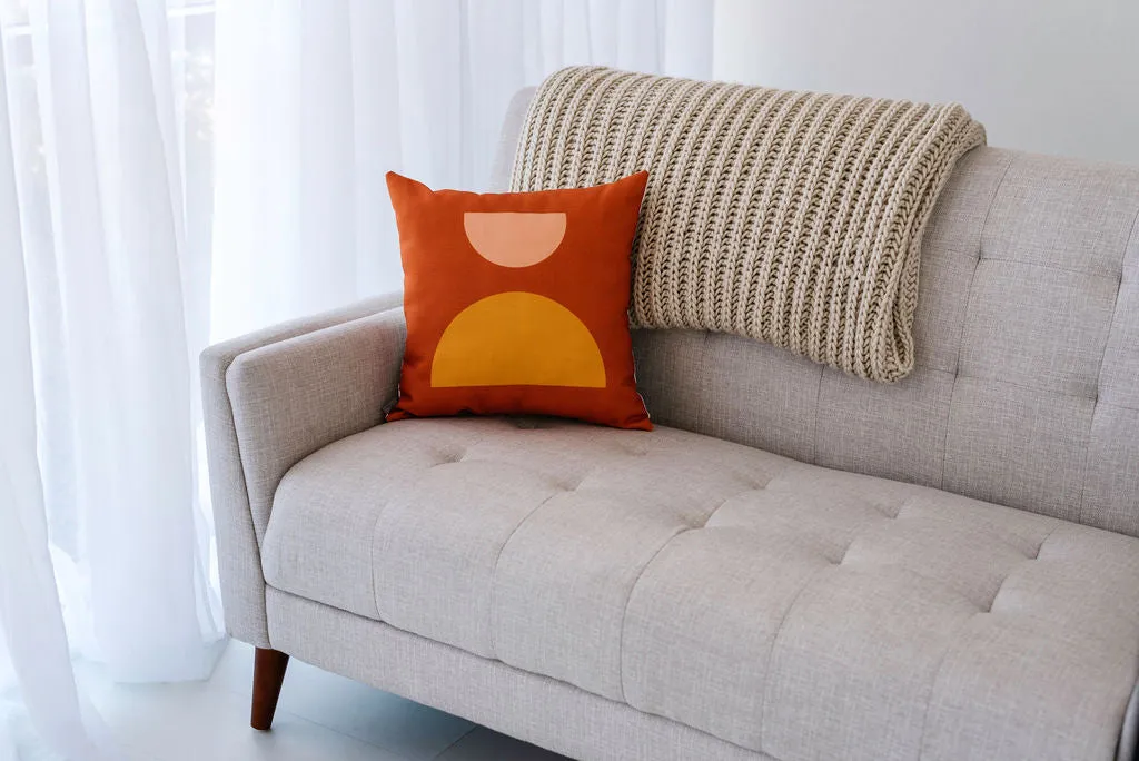 Mod Sunset Linen Pillow, College Student Gift, Mother's Day Gift, Christmas Gift