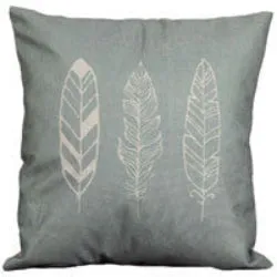Modern Simple Plant Decorative Pillow Case Chair Waist Square 45x45cm Cotton Linen Pillow Cover Home Textile Living