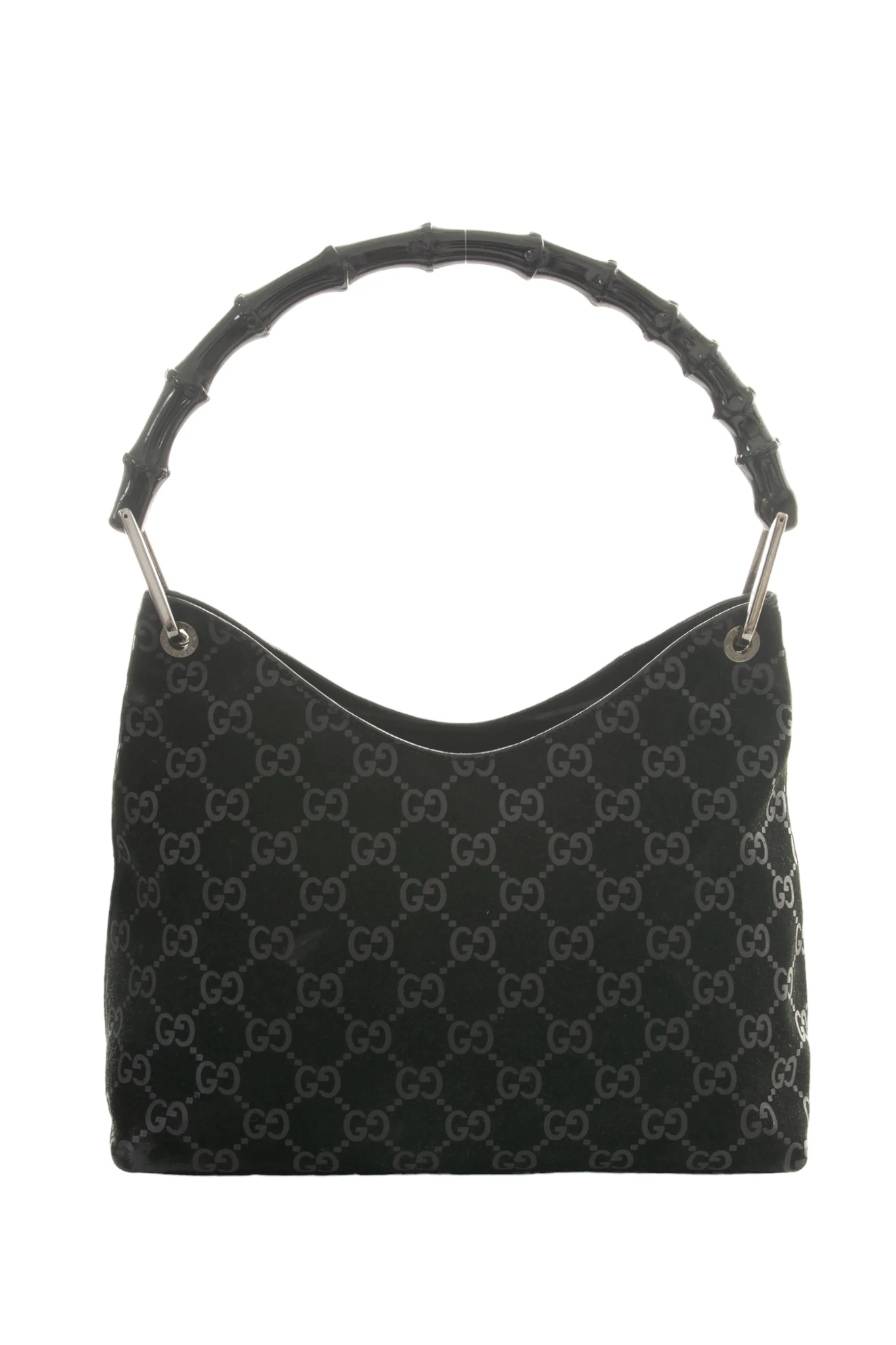 Monogram Bag with Bamboo Handle