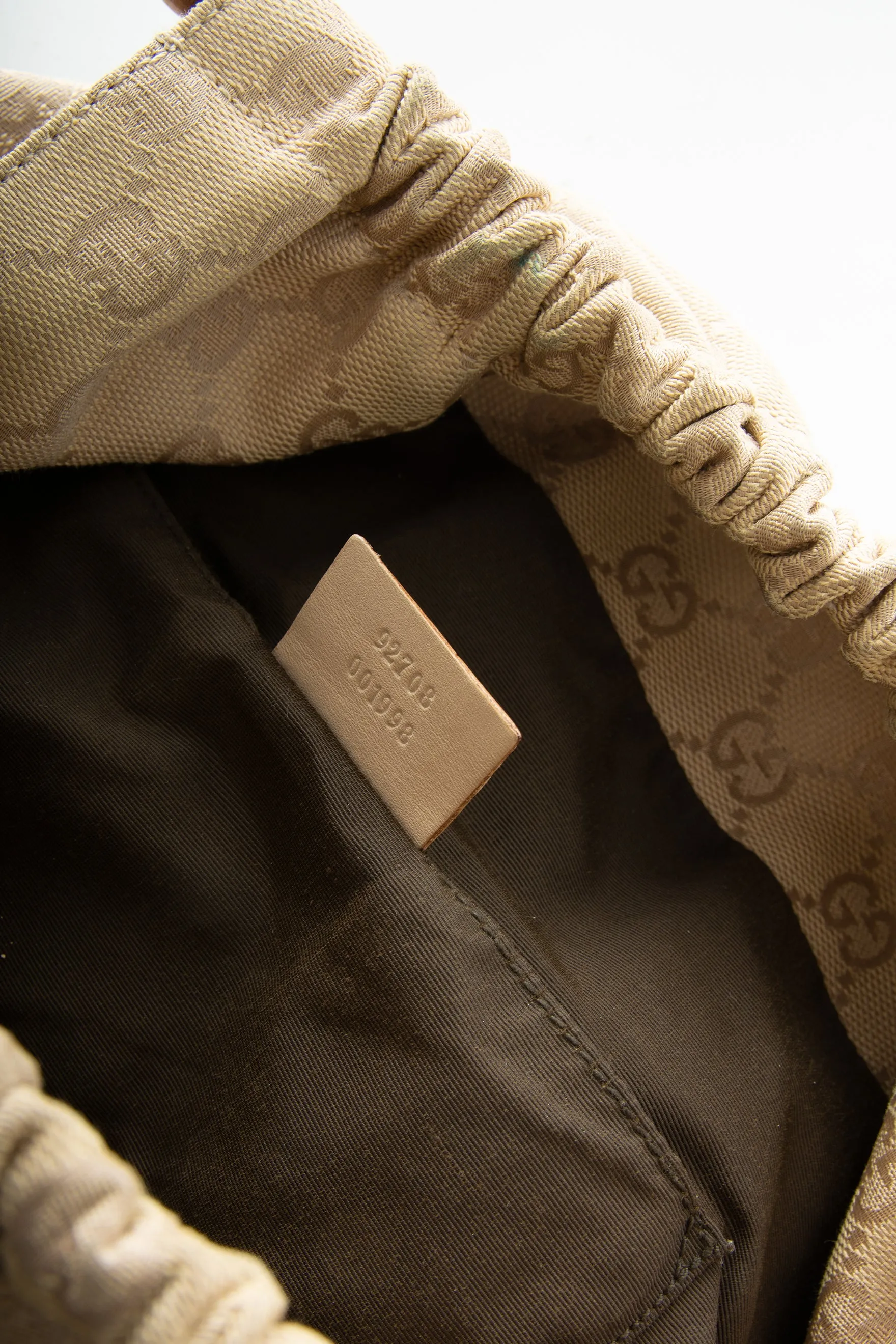 Monogram Bag with Bamboo Handle