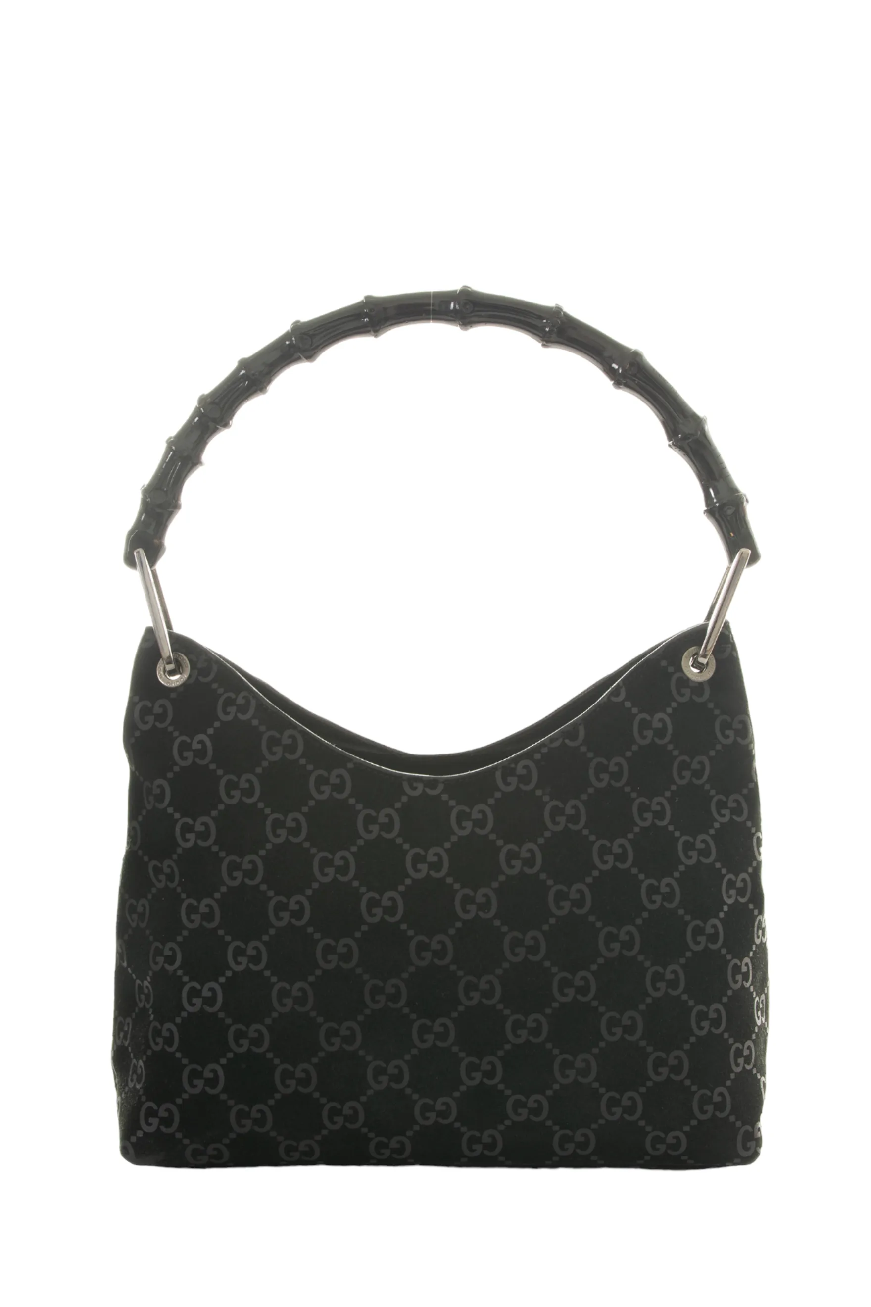 Monogram Bag with Bamboo Handle