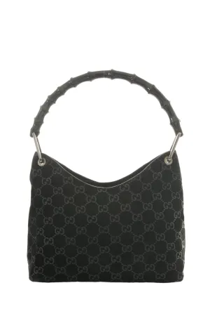 Monogram Bag with Bamboo Handle