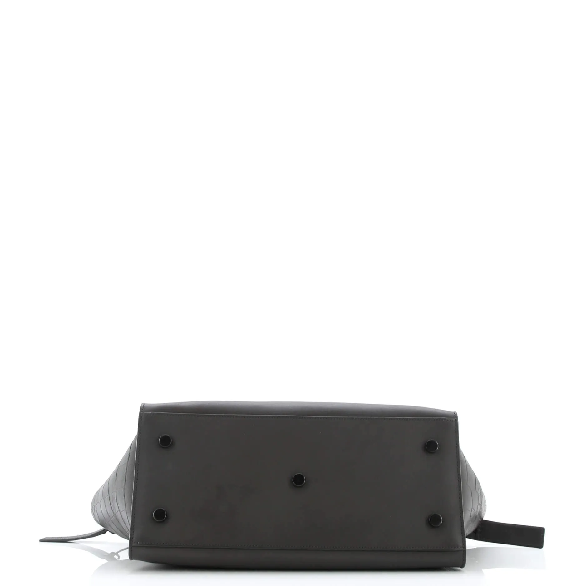 Monogram Cabas Downtown Leather with Crocodile Embossed Leather Small