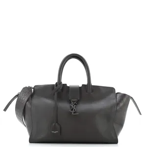 Monogram Cabas Downtown Leather with Crocodile Embossed Leather Small