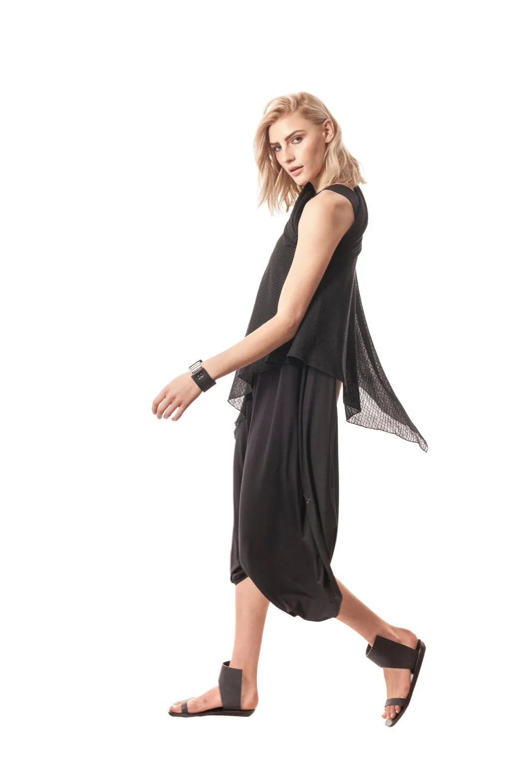 Monreale Draped Bamboo Jersey Jumpsuit