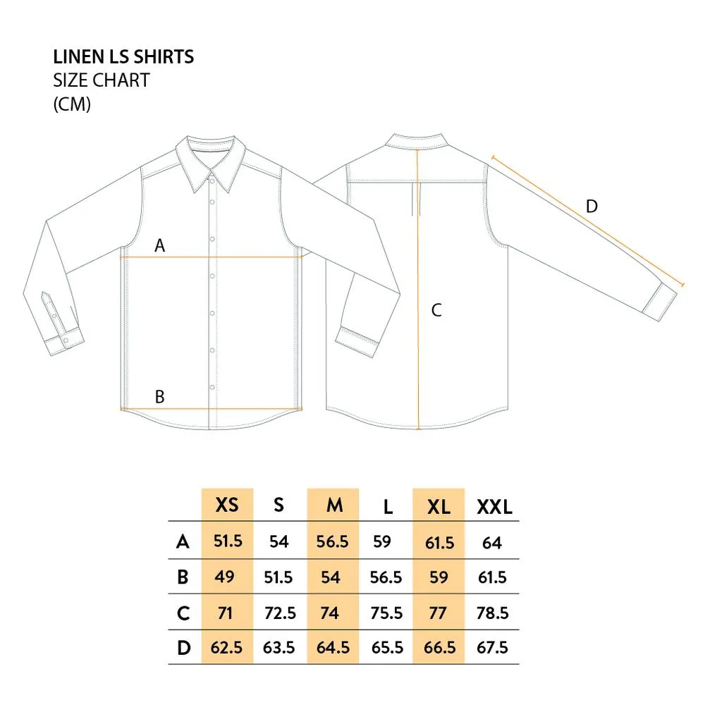 Mr Simple - Linen L/S Shirt - Navy