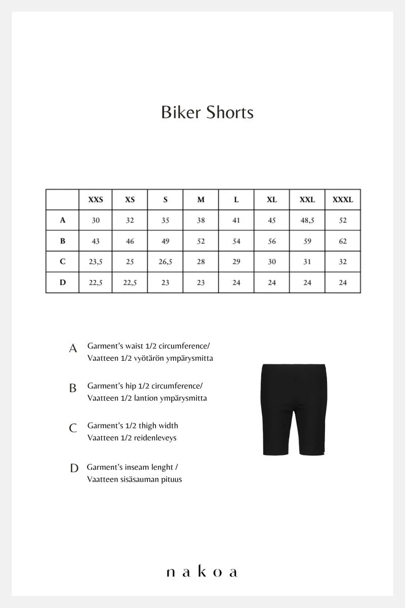 Nakoa Biker Shorts Black