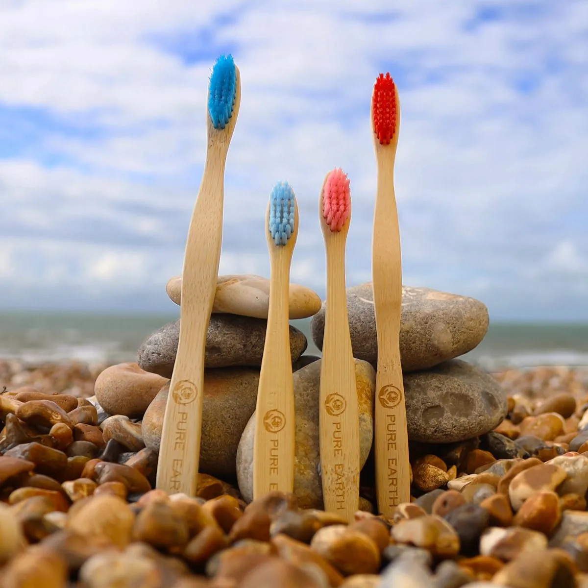 Natural Bamboo Toothbrush - Family Set - Starts at £2.89 per item