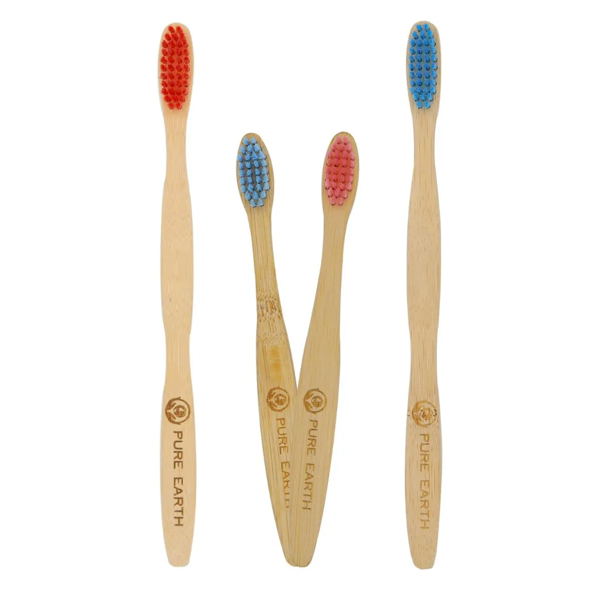Natural Bamboo Toothbrush - Family Set - Starts at £2.89 per item