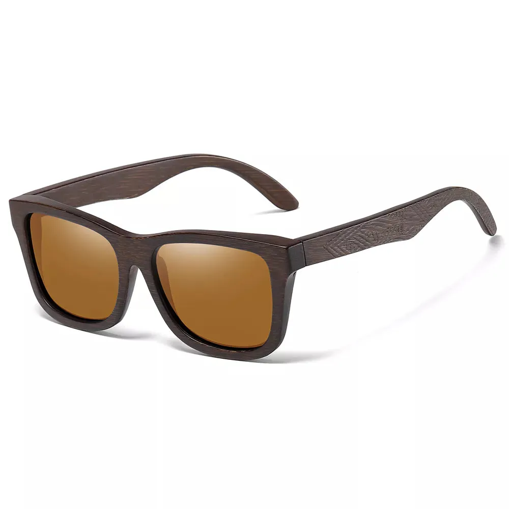 Natural Bamboo Wooden Sunglasses Handmade Polarized Sunglasses Mirror Coated Lenses  Eco-Friendly Eyewear