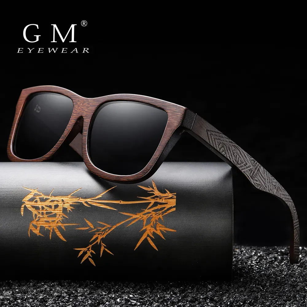 Natural Bamboo Wooden Sunglasses Handmade Polarized Sunglasses Mirror Coated Lenses  Eco-Friendly Eyewear